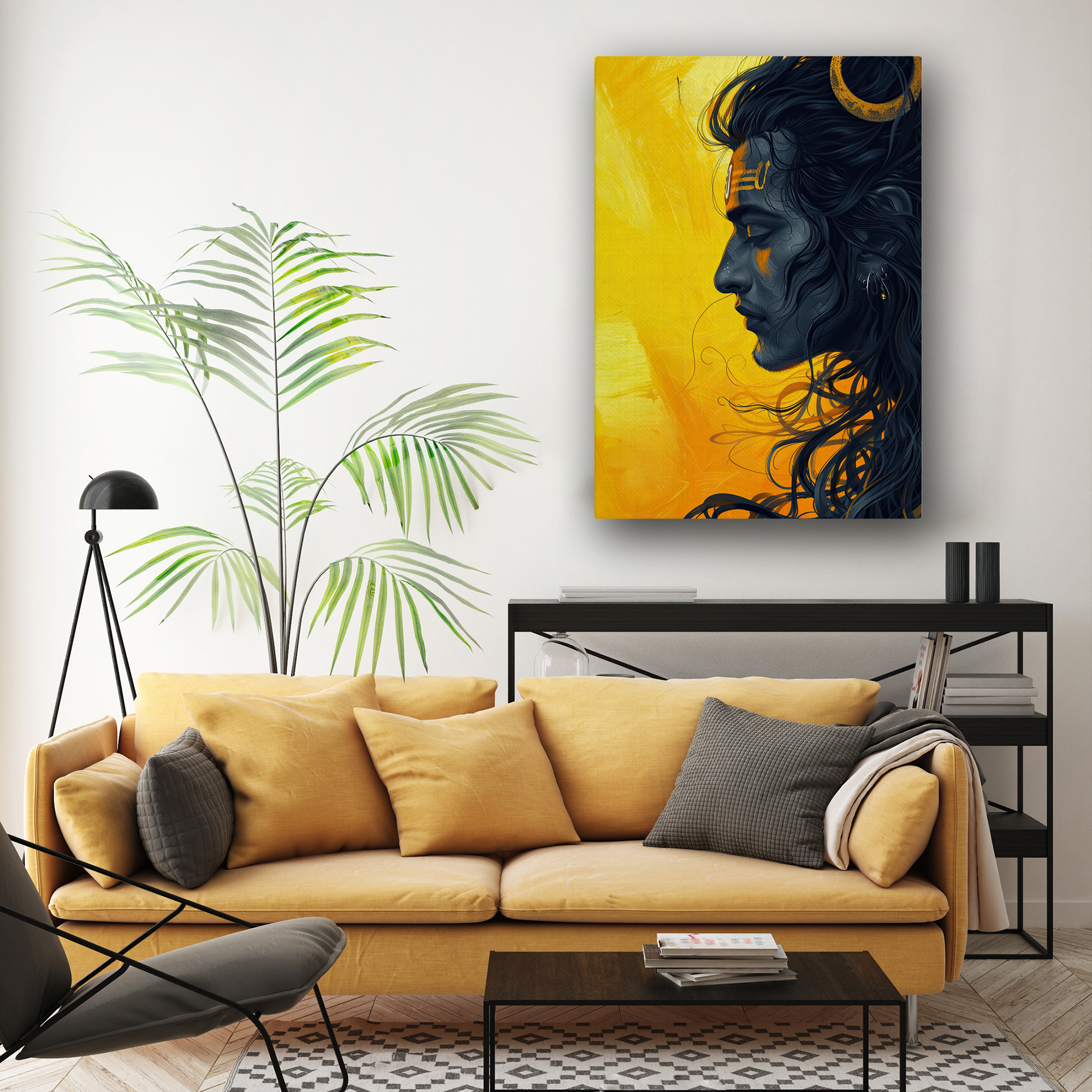 Mahadev Divine Aura Canvas Wall Art