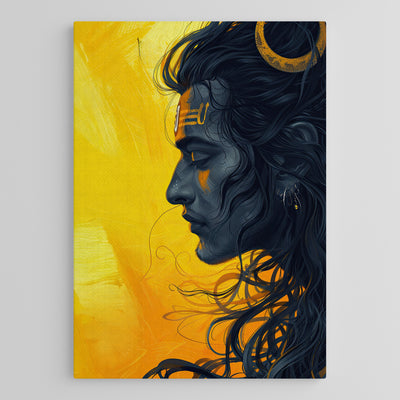 Mahadev Divine Aura Canvas Wall Art