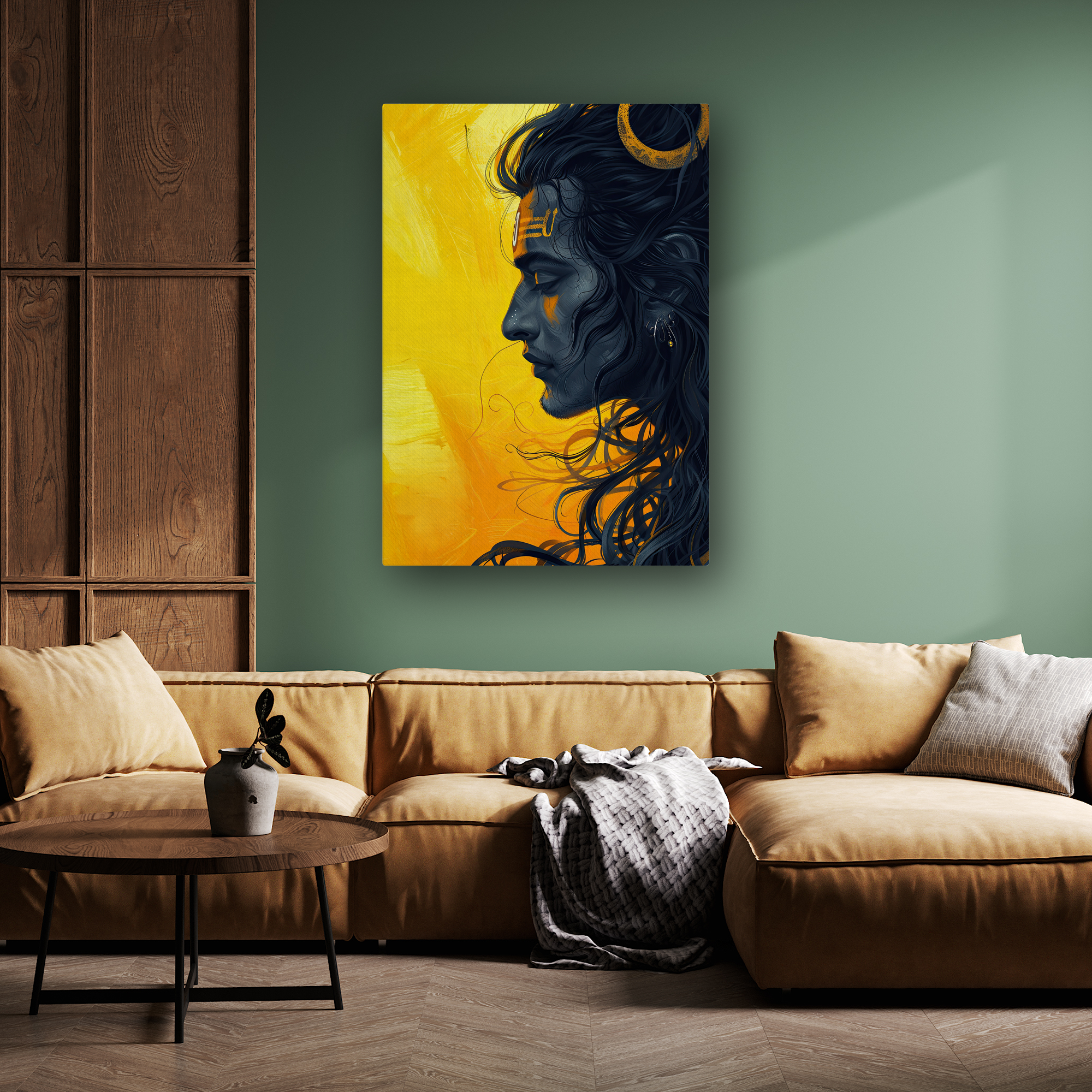 Mahadev Divine Aura Canvas Wall Art