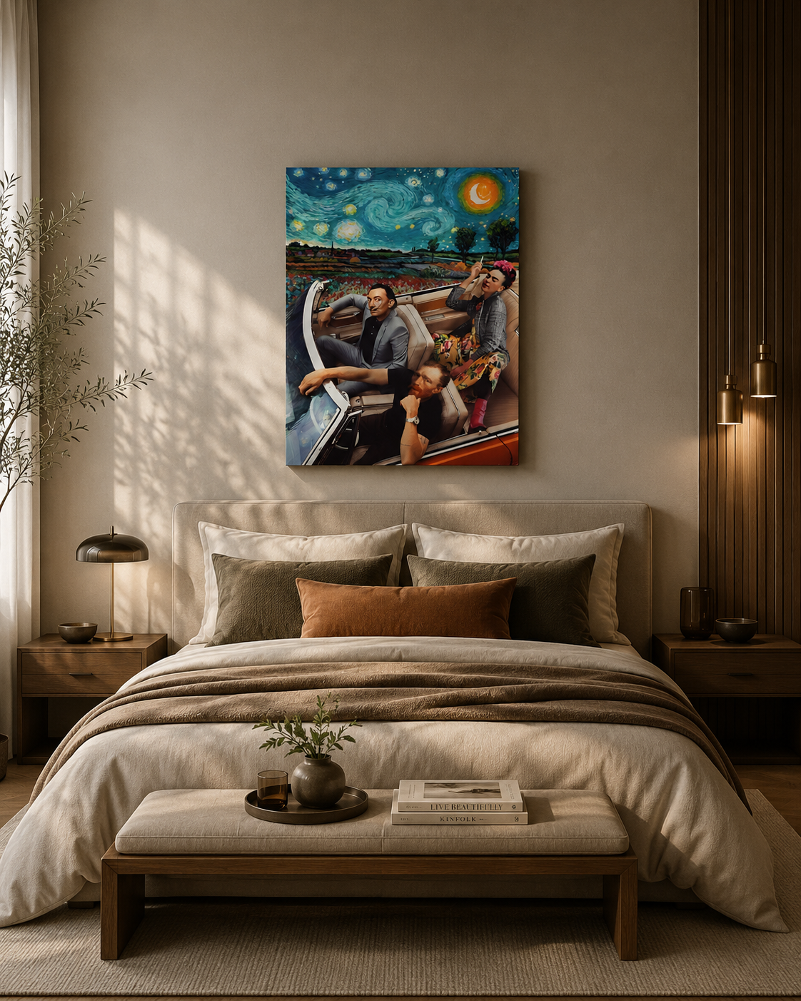 Masterpieces on the Road – Surreal Artist Journey Canvas Wall Art