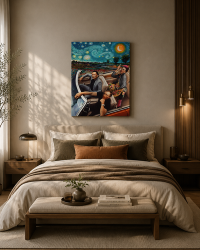 Masterpieces on the Road – Surreal Artist Journey Canvas Wall Art